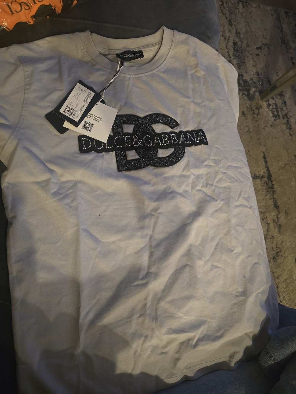 Dolce & Gabbana Unisex Gray Logo T-Shirt